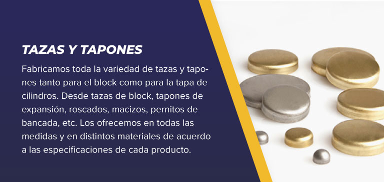 tazas y tapones