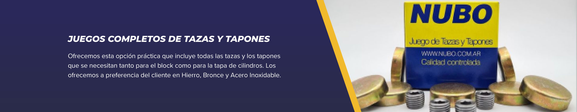 juegos completos de tazas y tapones