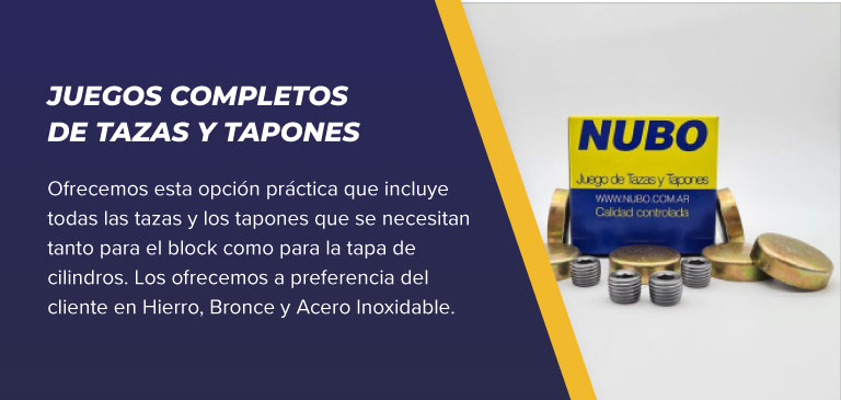 juegos completos de tazas y tapones